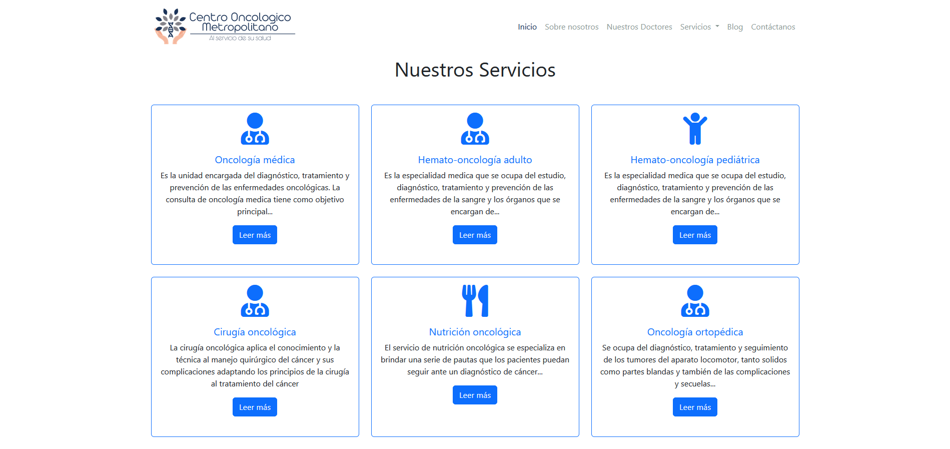 WebApp Hospital Oncológico